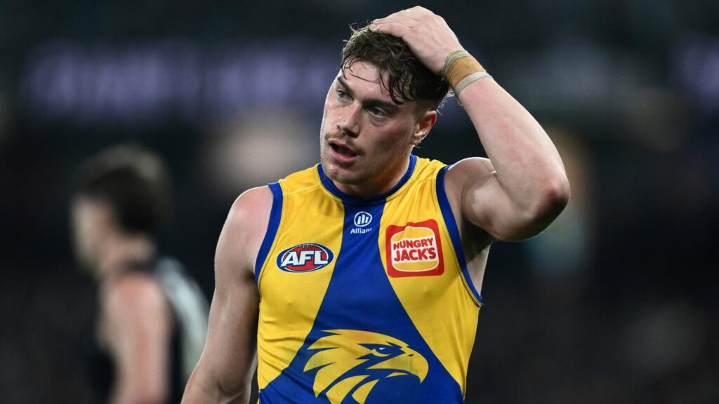 Brilliant Eagles youngster Harley Reid is on record pace for conceding free kicks.
