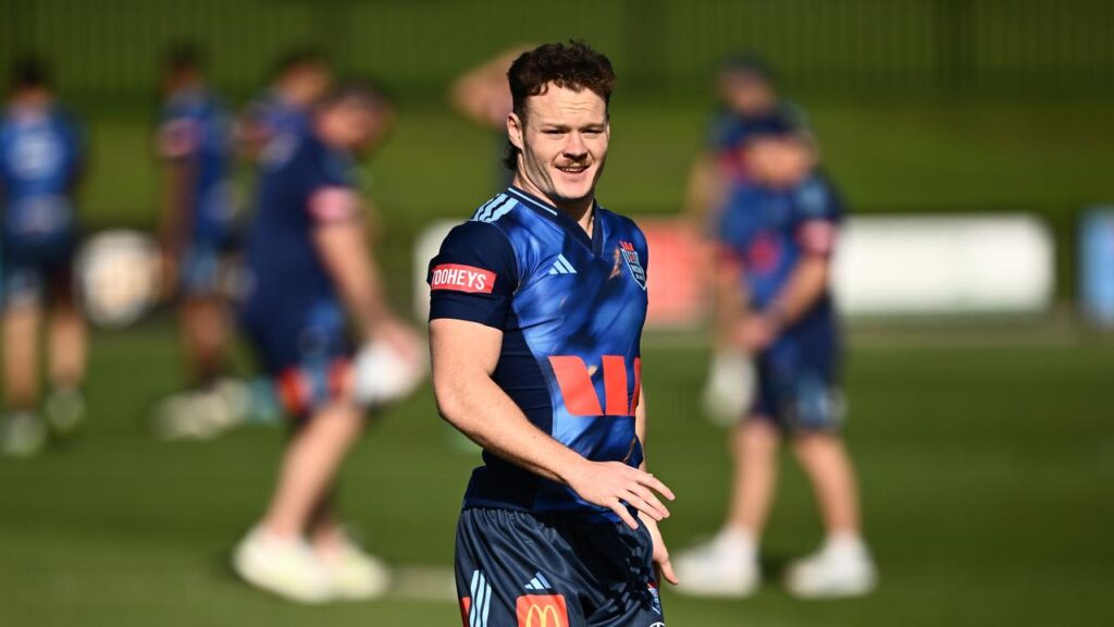 Ethan Strange has recovered from his ankle injury and is fit to play in Origin on Wednesday night. 
