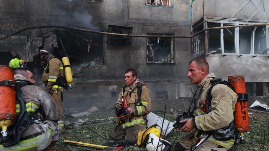Local officials say a Russian attack on the city of Zaporizhzhia left at least two civilians dead.
