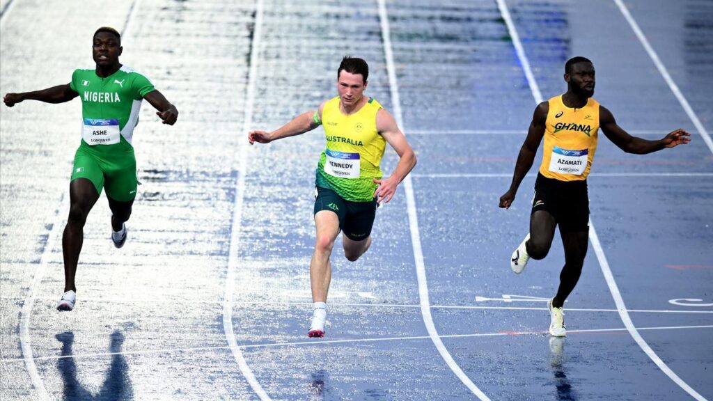 Lachie Kennedy has powered through to the 100m final at the Commonwealth Games.
