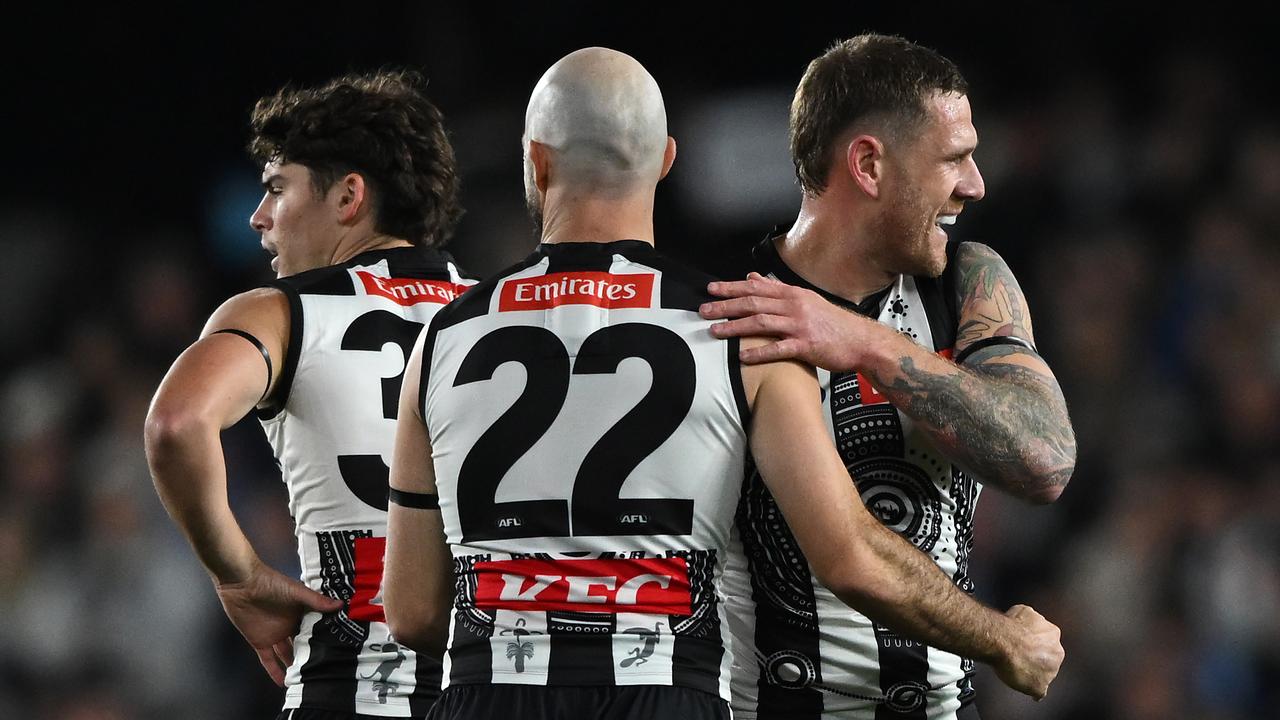 Tim Membrey's final-quarter goal sealed victory for the Magpies.
