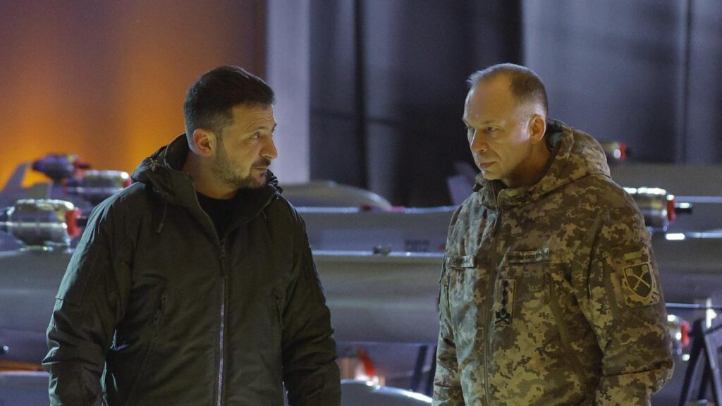 Ukrainian President Volodymyr Zelenskiy says he is replacing Commander-in-Chief Oleksandr Syrskyi.
