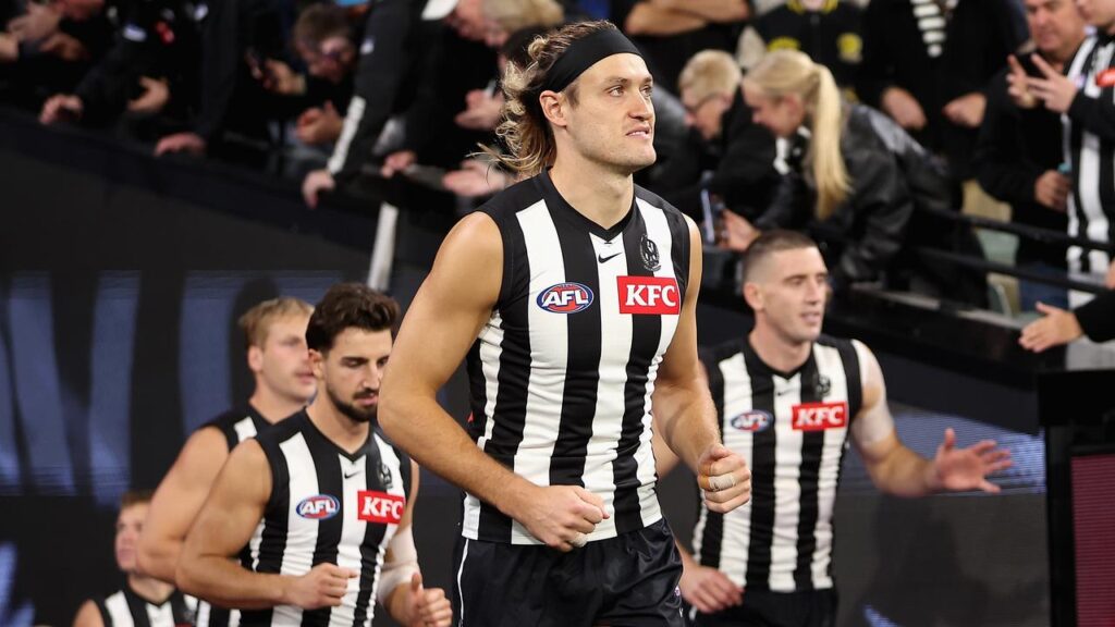 Injured skipper Darcy Moore won’t return to lead Collingwood again this season.
