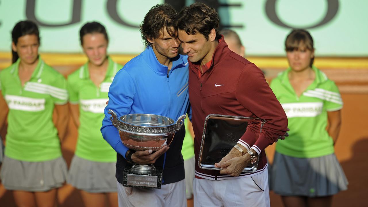 Tennis superstars Rafael Nadal and Roger Federer