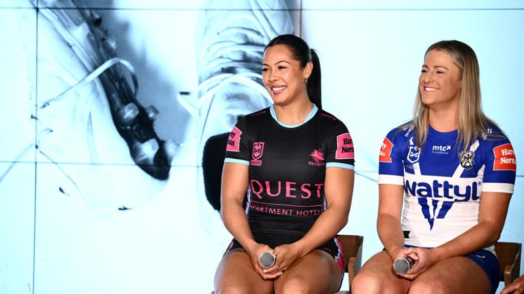 Tiana Penitani-Gray and Tayla Preston are among players calling for change in the NRLW.
