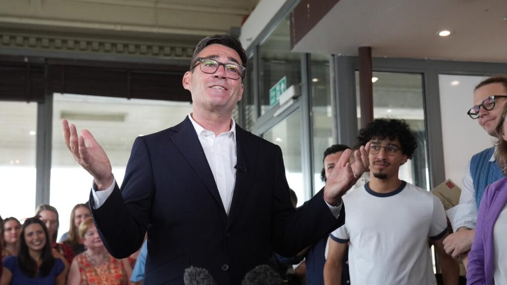 Andy Burnham’s allies say he will focus on kitchen table issues such as the cost of living.

