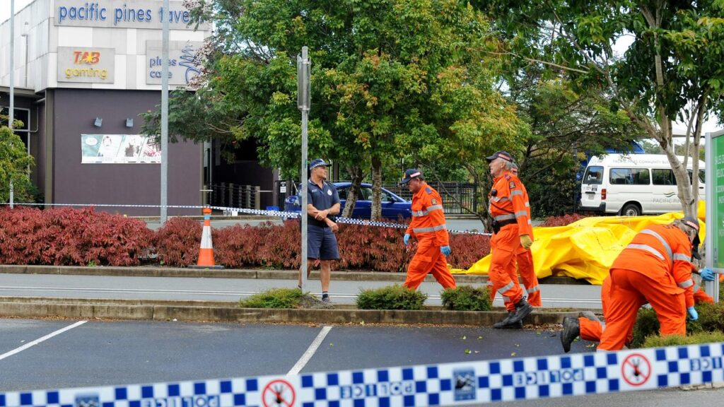 Phillip Graeme Abell shot Senior Constable Damian Leeding at the Pacific Pines Tavern in 2011.
