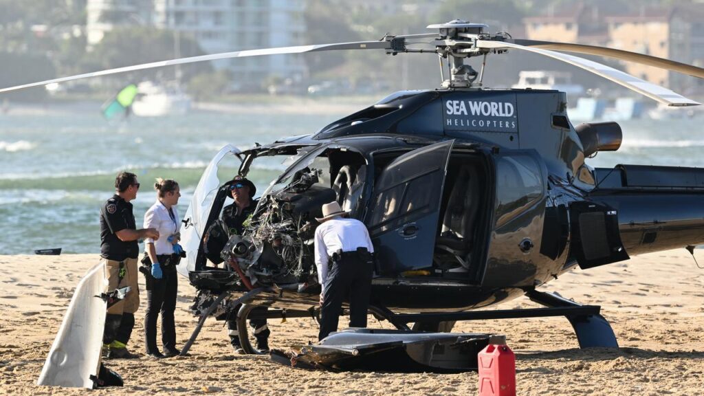 One of the two helicopters involved in the January 2023 crash managed to land safely.
