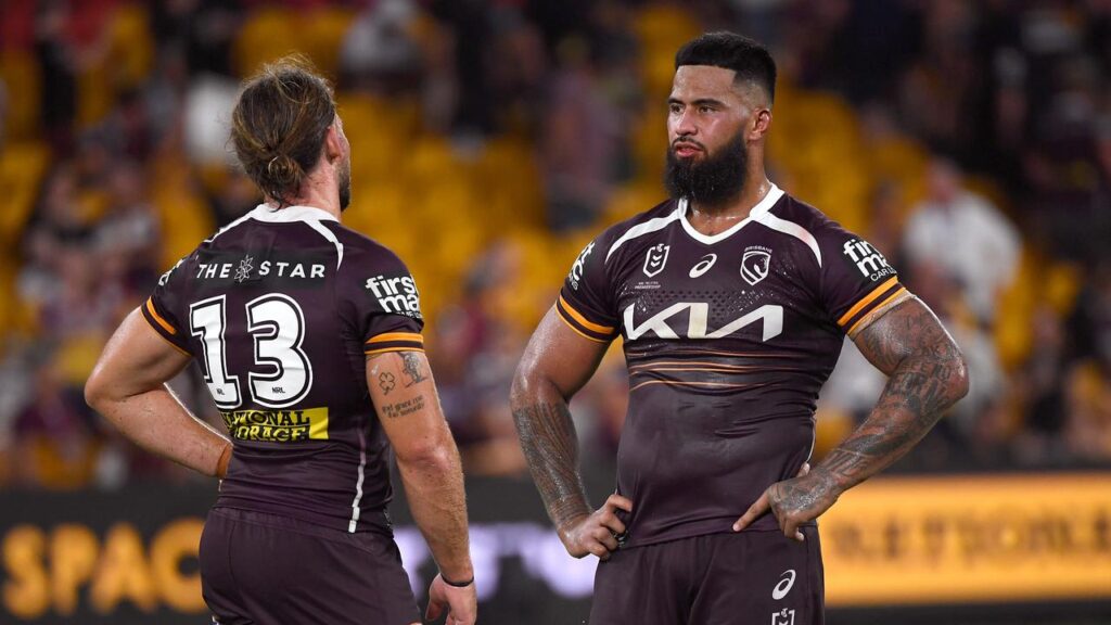 Brisbane’s Patrick Carrigan and Payne Haas are set to play together for the first time since May.
