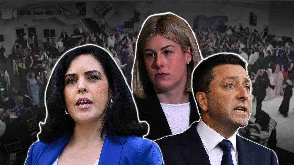 The Jess Wilson-led Liberals are expected to dump Moira Deeming (left) over the Matthew Guy saga.

