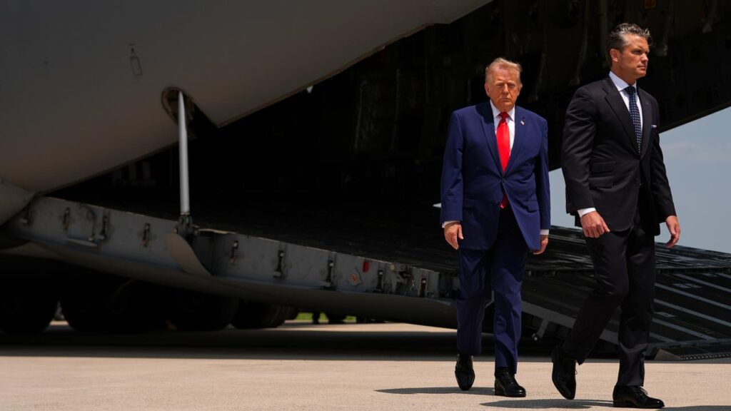 A US official says President Donald Trump “has always been clear that his preference is diplomacy”.
