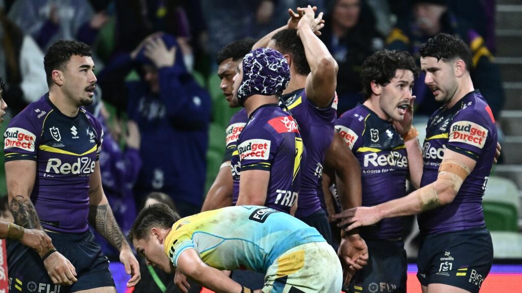 A late try by the Storm’s Nick Meaney secured a hard-fought win over the Titans.
