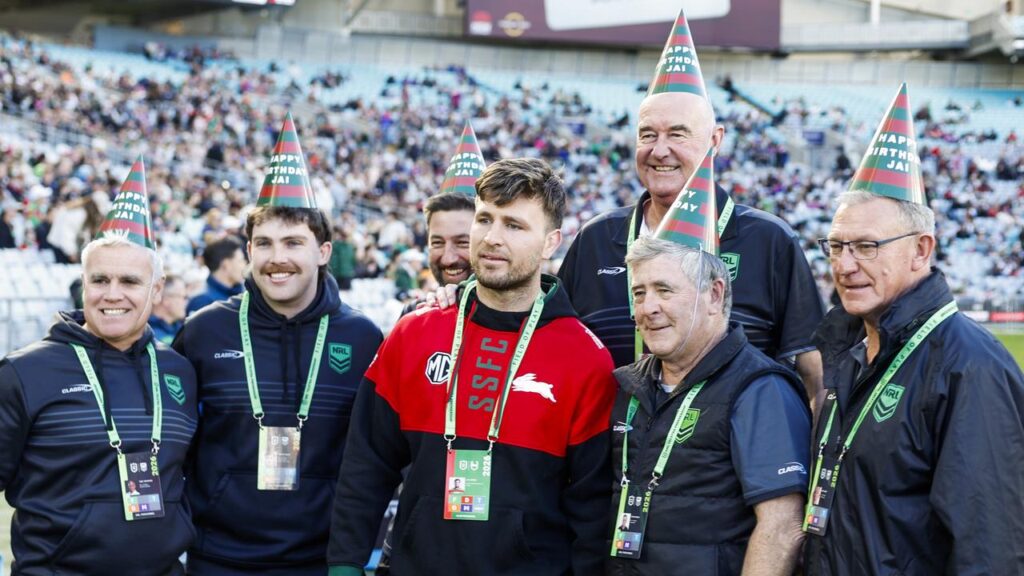 South Sydney and Newcastle’s match doubled as the ‘world’s biggest birthday party’ for Jai Arrow.
