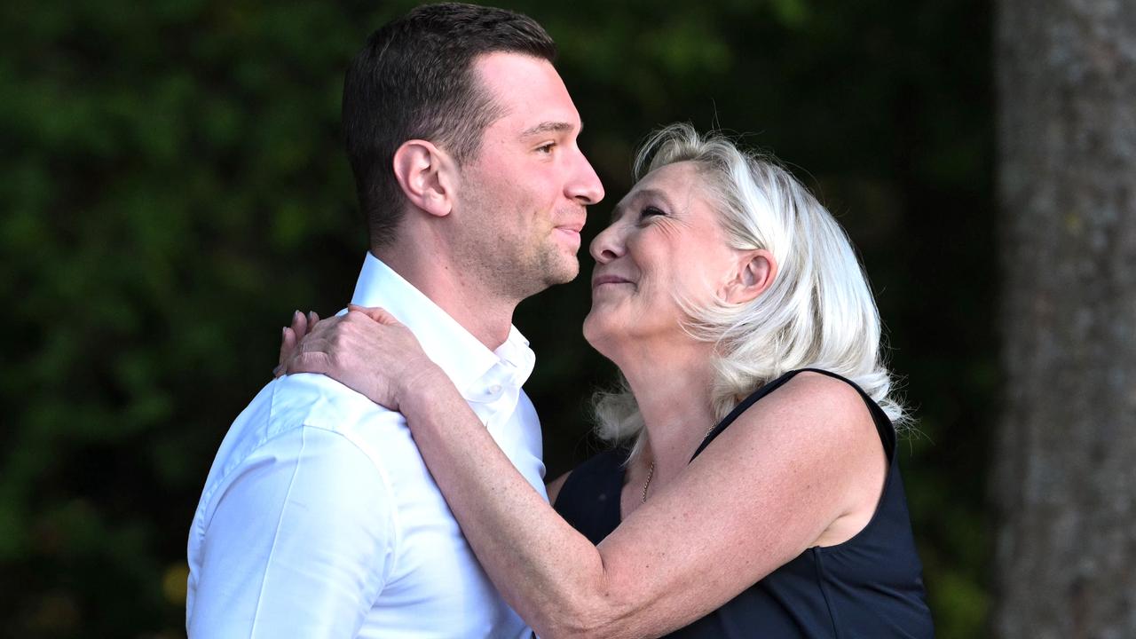 Jordan Bardella and Marine Le Pen