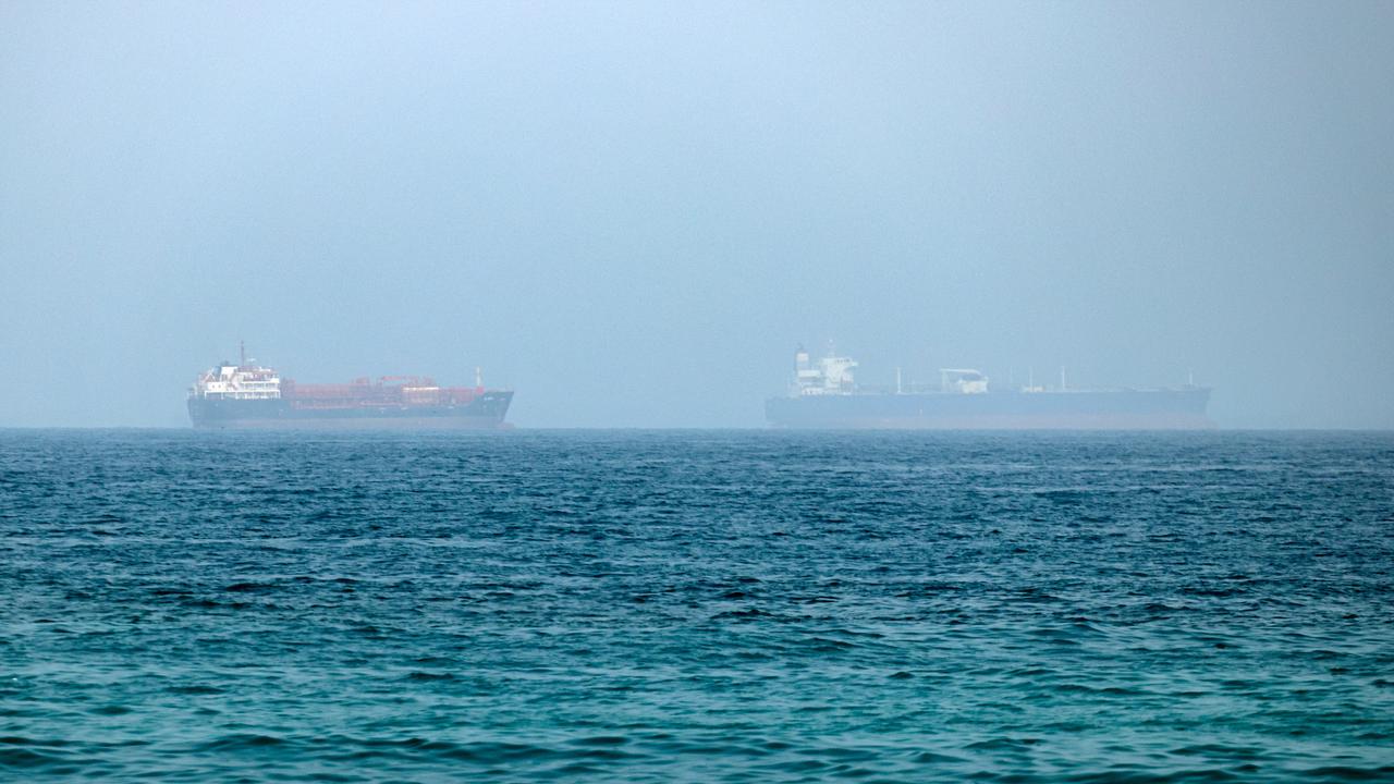 Vessels near the Strait of Hormuz
