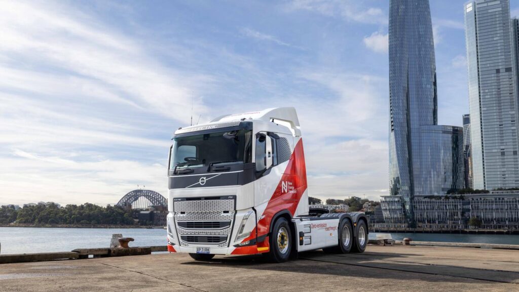 A heavy-duty Volvo electric truck is leading the way on the road to cleaner transport.

