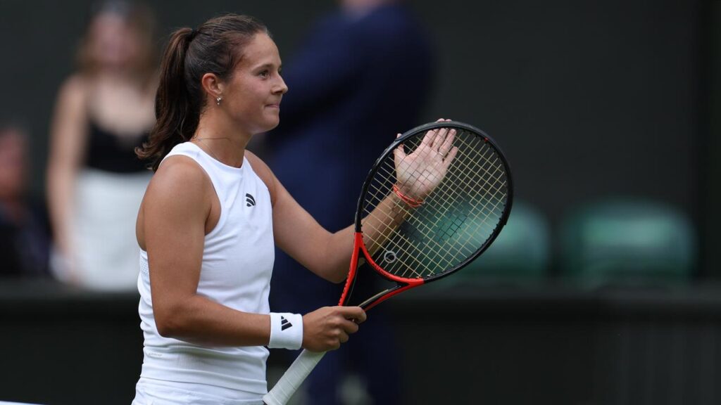 Daria Kasatkina has reached the third round at Wimbledon where she will play Naomi Osaka.
