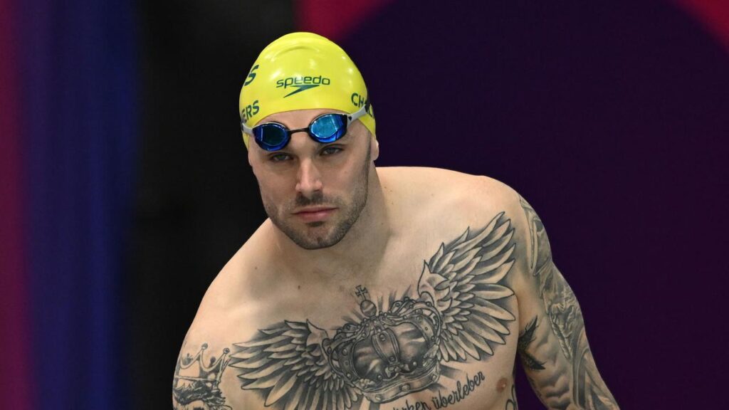 ‘Superdad’ Kyle Chalmers is on the verge of swimming history at the Commonwealth Games.
