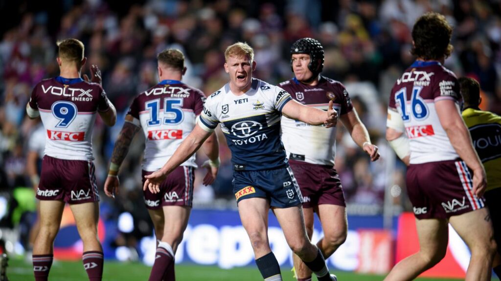 Griffin Neame is a big part of the Cowboys’ forward pack but has been banned after a high tackle.
