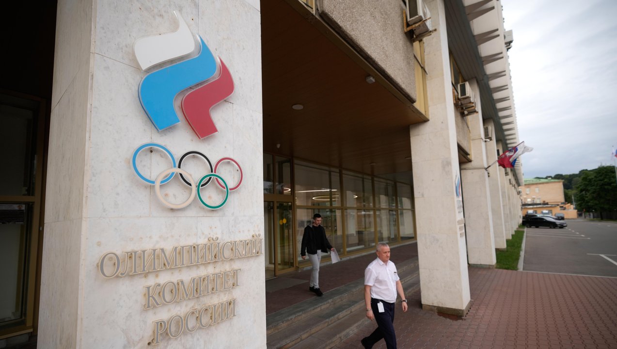 Russian National Olympic Committee building in Moscow.