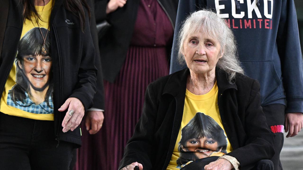 Judith Anderson with shirt featuring daughter's face
