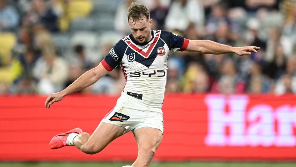 Sam Walker has starred for the Roosters in their 70-point thrashing of the Cowboys in Townsville.
