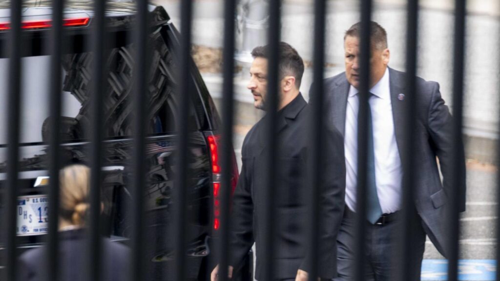 President Volodymyr Zelenskiy’s meeting with US President Donald Trump was closed to the media.
