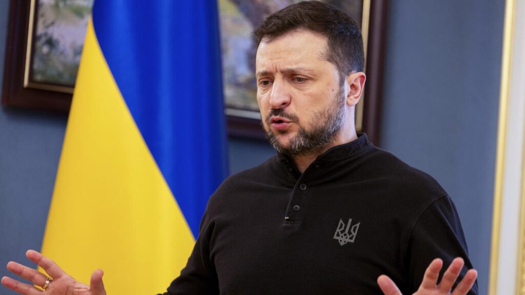 Volodymyr Zelensky said Ukraine had to start working on production of Patriot missiles immediately.
