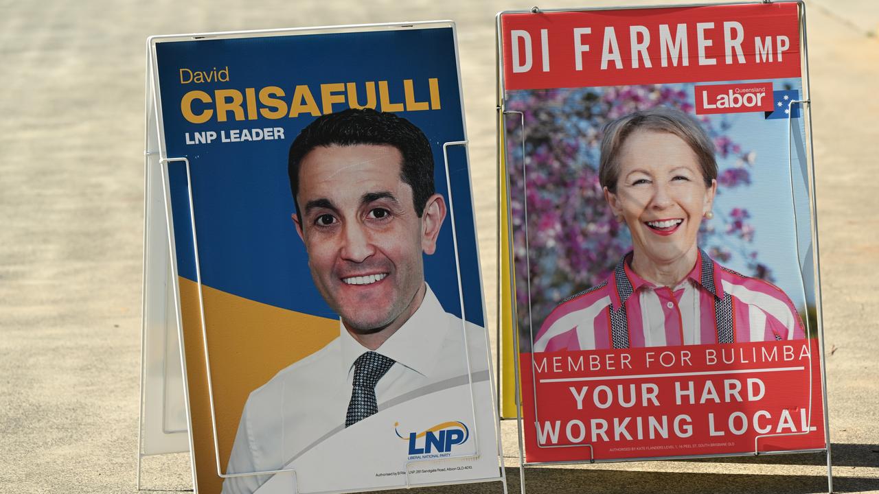 LNP leader David Crisafulli and Labor MP Di Farmer