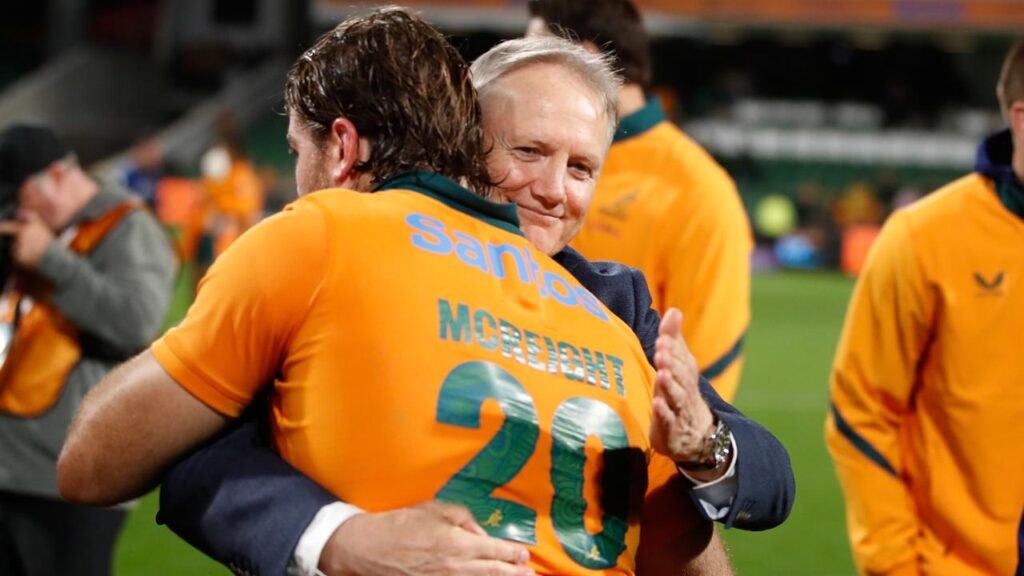Joe Schmidt has signing off as Wallabies boss with a cracking 57-10 victory over Italy.
