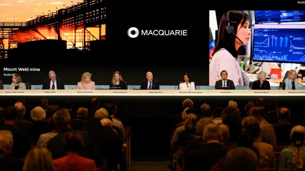Climate activists accuse Macquarie of being Australia’s most aggressive fossil fuel financier.
