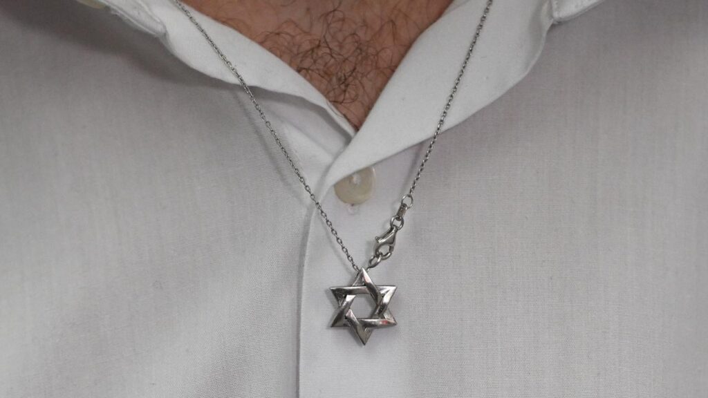 Some medical practitioners have become afraid to display symbols indicating their Jewish identity.
