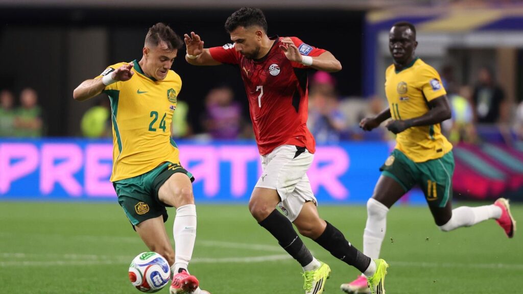Australia’s Paul Okon-Engstler, in action at the World Cup, is headed to Germany.
