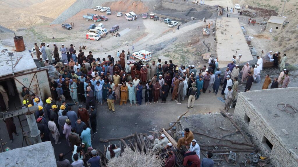 At least 18 miners have been killed and dozens trapped after a blast at a coal mine in Pakistan.
