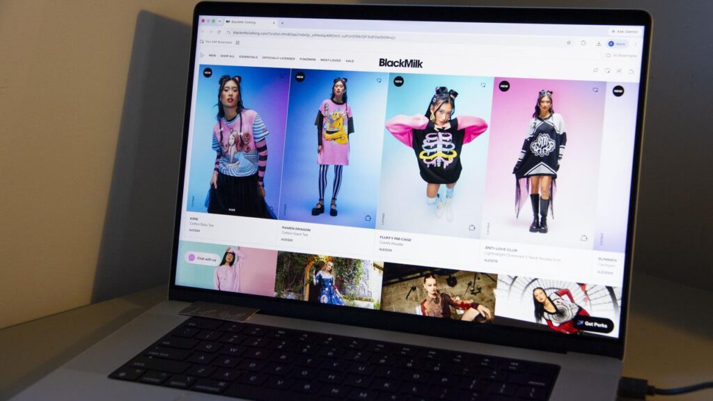 The company is known for its colourful printed leggings and mini-dresses.

