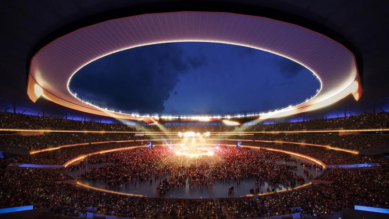 Artist's impression of the Brisbane 2032 Olympic stadium