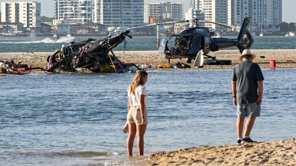The helicopter collision on the Gold Coast in January 2023 killed three passengers and one pilot.
