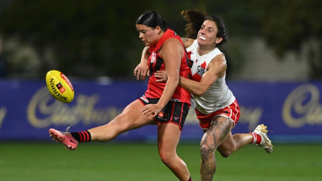 Maddy Prespakis will be hoping to take part in the Bomber’s historic clash with the Swans in Sydney.
