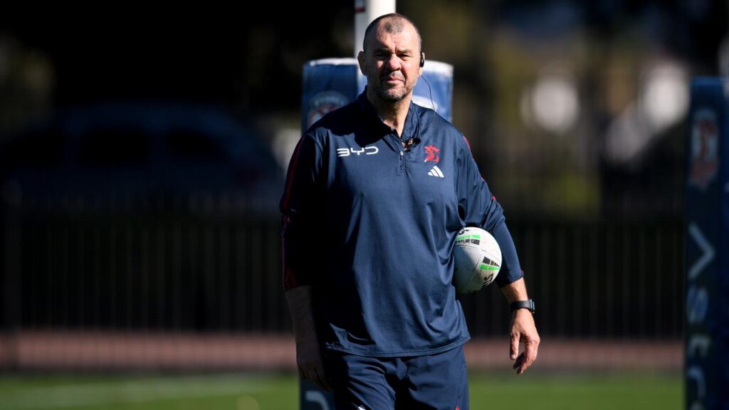 Roosters assistant coach Michael Cheika is being linked to the Waratahs in a Rugby World Cup year.
