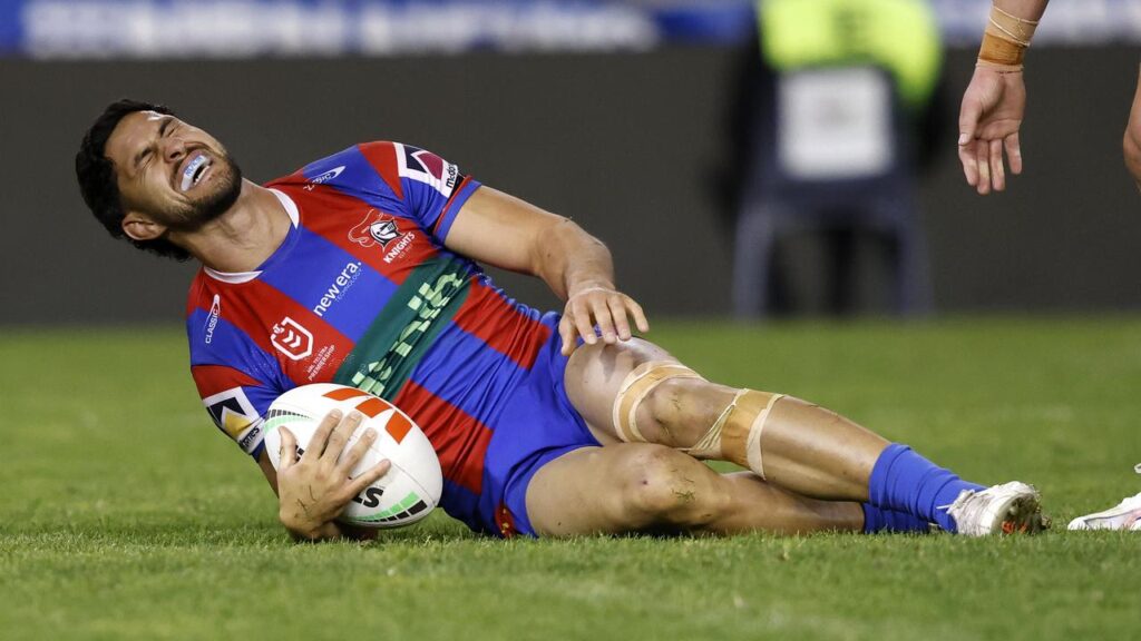 Dylan Brown is one of two Newcastle stars who had their seasons ended in the loss to the Roosters.
