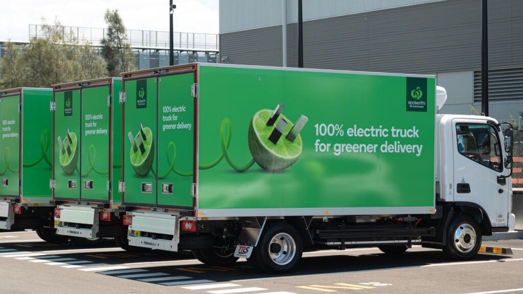 Woolies is boosting its fleet of electric delivery trucks with dozens more to hit the streets.
