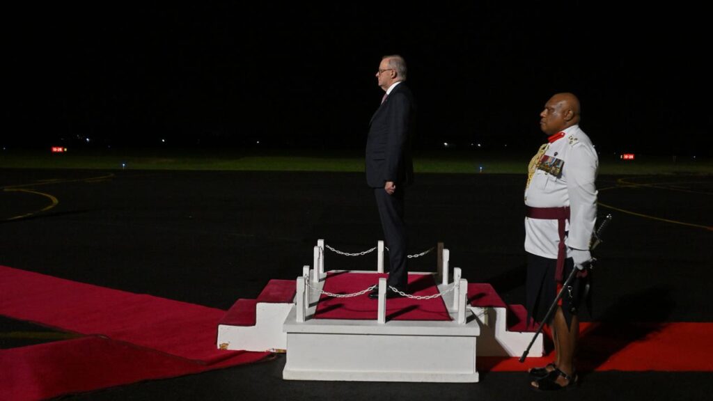 Prime Minister Anthony Albanese is in Fiji as he seeks to counter China’s influence in the Pacific.
