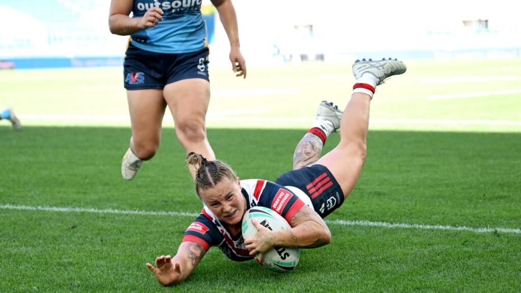 Jayme Fressard scored two tries for Sydney Roosters as they thumped Gold Coast.
