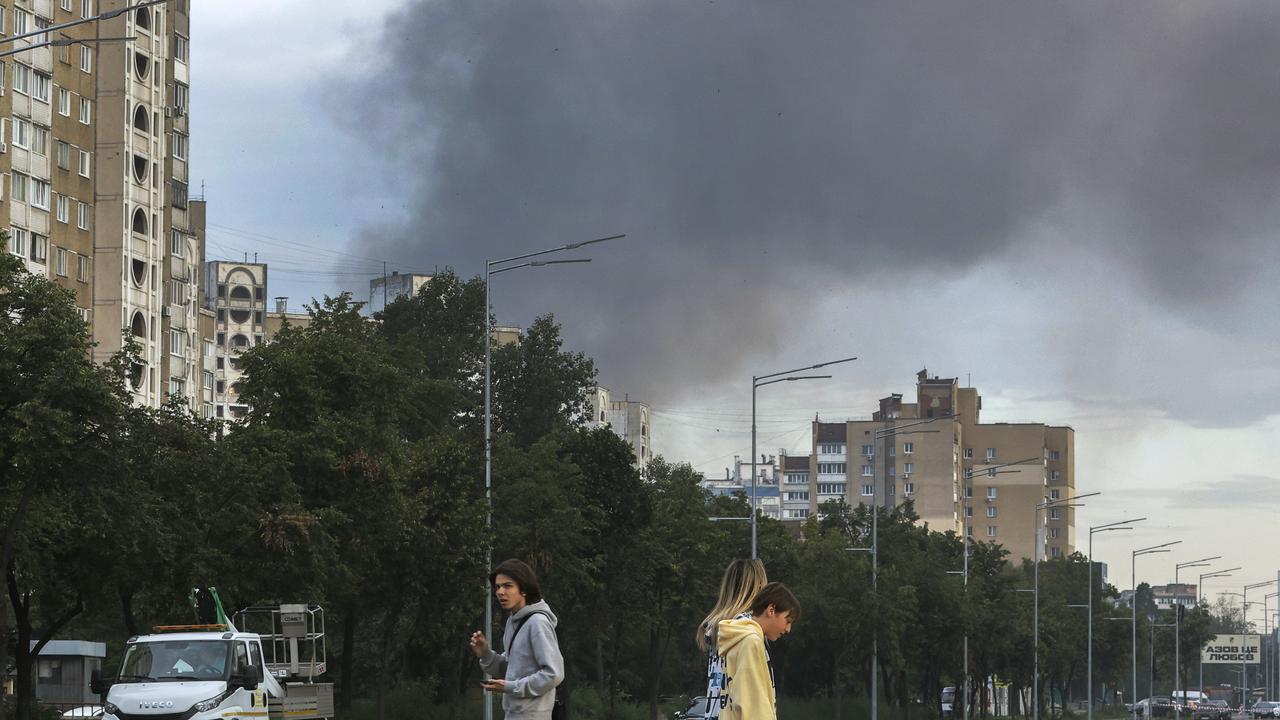 Russian missile shelling of Kyiv
