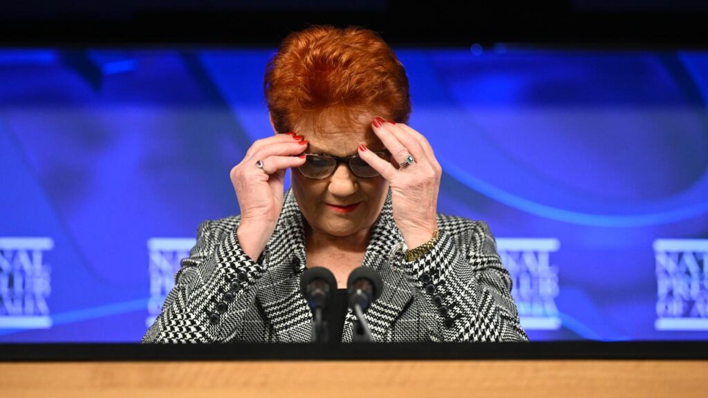 Polls have shown support for One Nation taking a hit, after leader Pauline Hanson outlined her aims.
