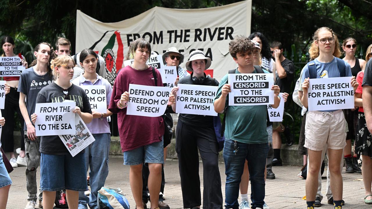 Students for Palestine protest in Queensland
