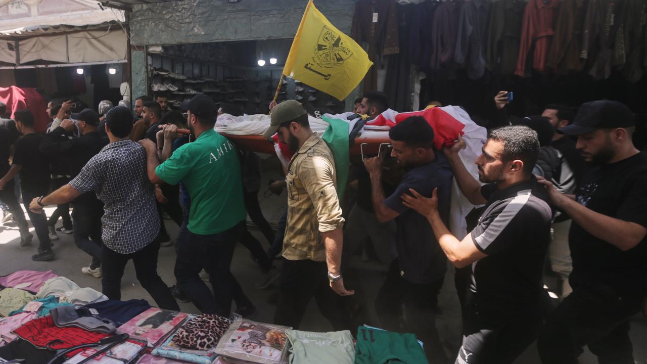 A funeral procession in Gaza City
