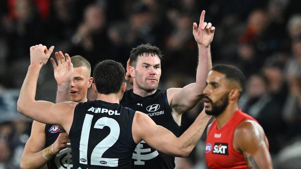 Carlton continued their season resurgence while rubbing salt in fading Gold Coast’s wounds.
