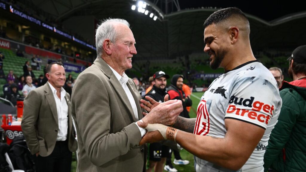 South Sydney coach Wayne Bennett is sticking by Latrell Mitchell during the star’s injury curse.

