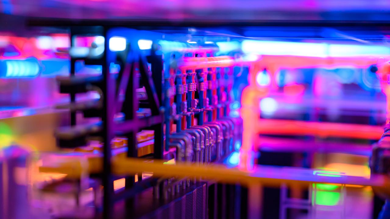 A miniature model of a data centre